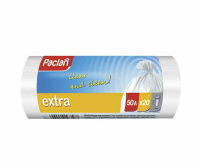 Paclan Пакеты для мусора ПНД EXTRA 50л, белый 20шт/рул 1/40 арт.П-163587