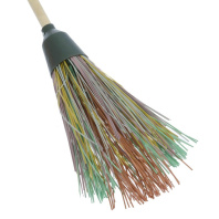 Метла синтетическая усиленная круглая с черенком арт.1009081/453658