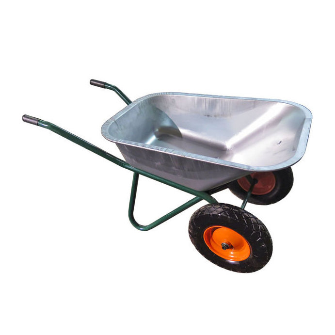 Тачка строит. 2- колёсн.WB5009MS2 110л/цинк, грузопод.300кг, пневм. колеса 3"х8" с подш. арт.0814085