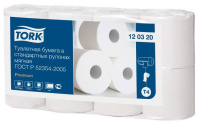 Tork туалетная бумага белая Premium 2сл, 23м/рул, Т4,184листа 1/8/96 арт.120320