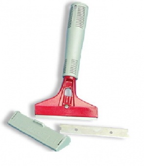 Скребок с лезвием 10 см для пола и окон под телескопический шест. Ручка 25 см, арт.H1201/1004796/NV-06301/С-017            