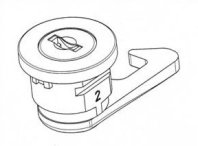 Замок для диспенсера Aluminium, серый,  1/100 арт.200262-00