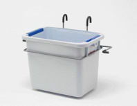 VILEDA Дополнительный контейнер для тележки УльтраСпид, 2х25л, металлик,  1/1, арт.511205 (117957)