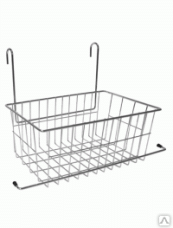 Корзина хром для тележек 2х вед. арт.1003035