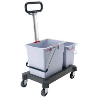 Vileda Двухведерная  тележка на платформе без отжима, с тр.ручкой, голубой, 25л+10л 1/1, арт.150349 распродажа