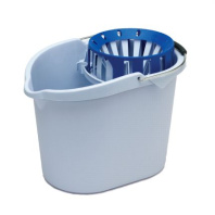 Ведро с системой отжима Супер-моп, голубой, 10 л 1/1, арт. 122704