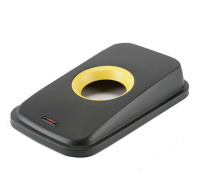 Гея крышка для контейнера с отверстием для бутылок, черный/ желтый, 29х49х9 1/1, арт. 137665