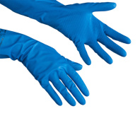 VILEDA Нитриловые перчатки Комфорт , голубой, L 1/10, арт.148173