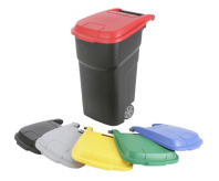 Атлас контейнер пластиковый на колесах 100 л, черный, 59х44х90 1/1, арт. 137696