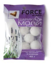 FORCE GUARD Антимоль - Шарики по 40 г.-распродажа