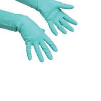 Vileda Резиновые перчатки многоцелевые зелёные M 1/10/50 арт.174363 старый 100756