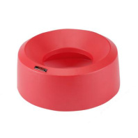 Ирис крышка для контейнера воронкообразная круглая красная, красный, 38х15 1/1, арт. 137670