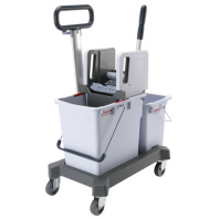 Vileda Двухведерная система с вертикальным отжимом на платформе, с тр.ручкой, голубой, 25л+10л 1/1, арт.149099