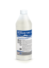 Dolphin Alkalin F Dez 1л Высокопенное cильнощелочное средство для мойки оборудования на пищевом предприятия. 1/12 арт.D040-1