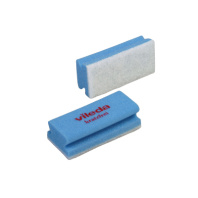 Губка Виледа мягкая (белый абразив), голубой, 7х15 см 1/10, арт. 101882