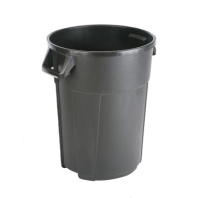 Титан контейнер пластиковый 120 л, черный, 55х63х72 1/1, арт. 137715