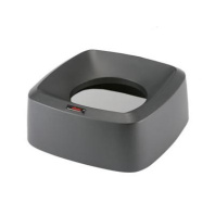 Ирис крышка для контейнера воронкообразная прямоугольная, черный, 39х39х15 1/1, арт. 137674