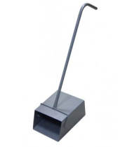 Совок-контейнер "Ловушка" для мусора цельнометалл. с ручкой арт.1305021