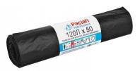 Paclan Пакеты для мусора 120л, ПВД, 20мкм, черные, 70х110, рулон, 50шт, PROF  1/8 арт.1338507