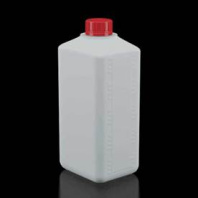 Бутылка 1 л прямоугольная белая, для антисептика